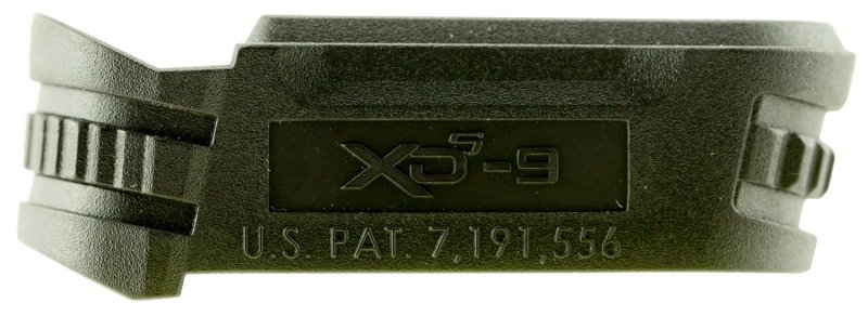 Springfield Armory XDS5902M Backstrap Sleeve made of Polymer with Black Finish & 1 Piece Design for 9mm Luger Springfield XD-S with #2 Backstrap & 3.30"-4" Barrel