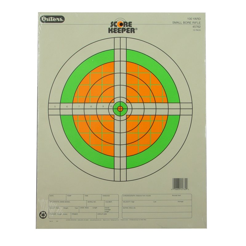 Champion 45762 100 Yard Small Bore Rifle Fluorescent 12 Pack