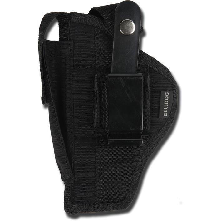 Bulldog Extreme Handgun Holster with Belt Loop and Clip for Standard Autos with 2-4 Barrels Black Ambi