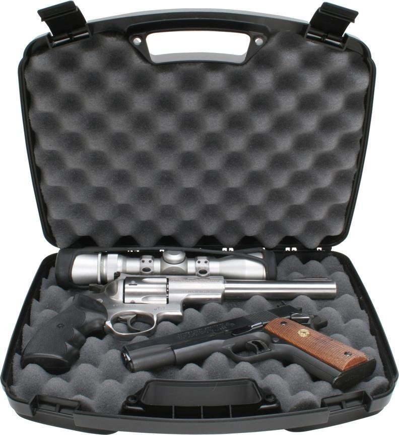 MTM Handgun and Revolver up to 8.5in Black 2 Pistol Case (809-40)