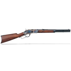 UBERTI 1873 Half Octagon 45 LC 18" 10rd Lever Rifle - Case Hardened | Walnut