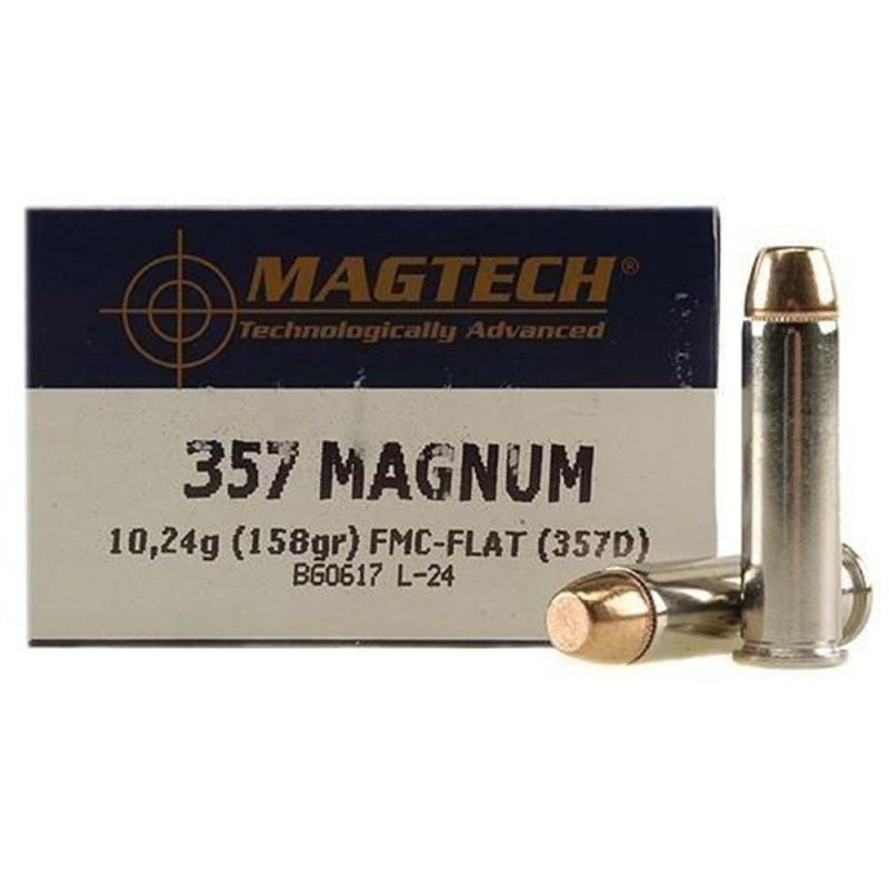 Magtech 357D Range/Training 357Mag 158gr Full Metal Jacket Flat Point 50