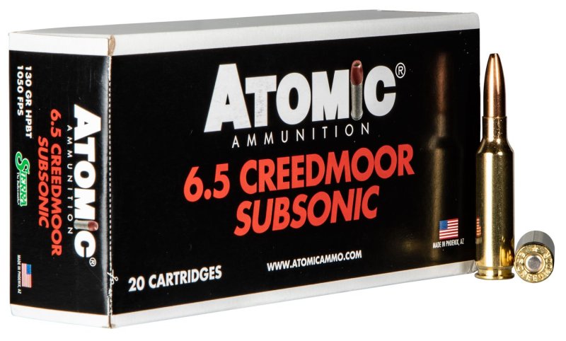 Atomic Ammunition 00476 6.5 Creedmoor 130gr Sierra MatchKing