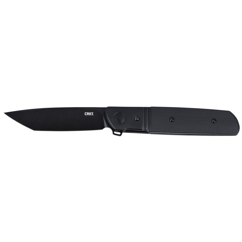CRKT Bamboozled 3.31" D2 Tanto Blade, Black G10 and Stainless Steel Handle