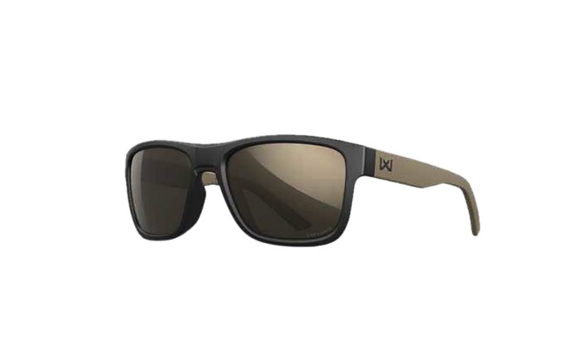 Wiley X AC6OVN14 Ovation Tungsten Mirror Lens Polycarbonate Matte Black w/ Tan Frame