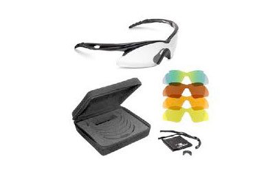 Radians SH500CS Shooting Glasses 4-Lens Clear Amber Orange Copper Green