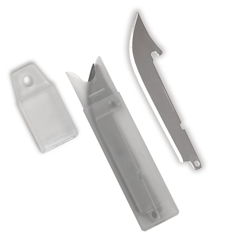 AccuSharp 742C Razor Knife Replacement Blades 3.50" Stainless Steel 6-Pack