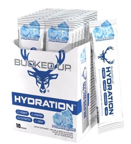 Bucked Up Hydration 2.0 Ice Blue Electrolyte Drink Mix 18ct