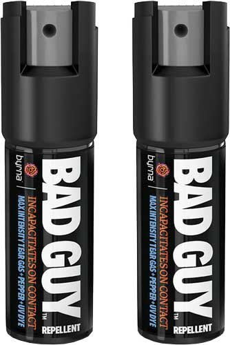 Byrna BGR02104 Max Capsaicin UV Dye 8-15 ft Black Canister 2-Pack
