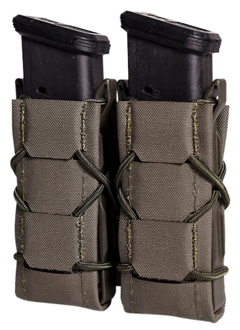 High Speed Gear 24PT02OD Gen 2 Double Pistol TACO OD Green Nylon MOLLE