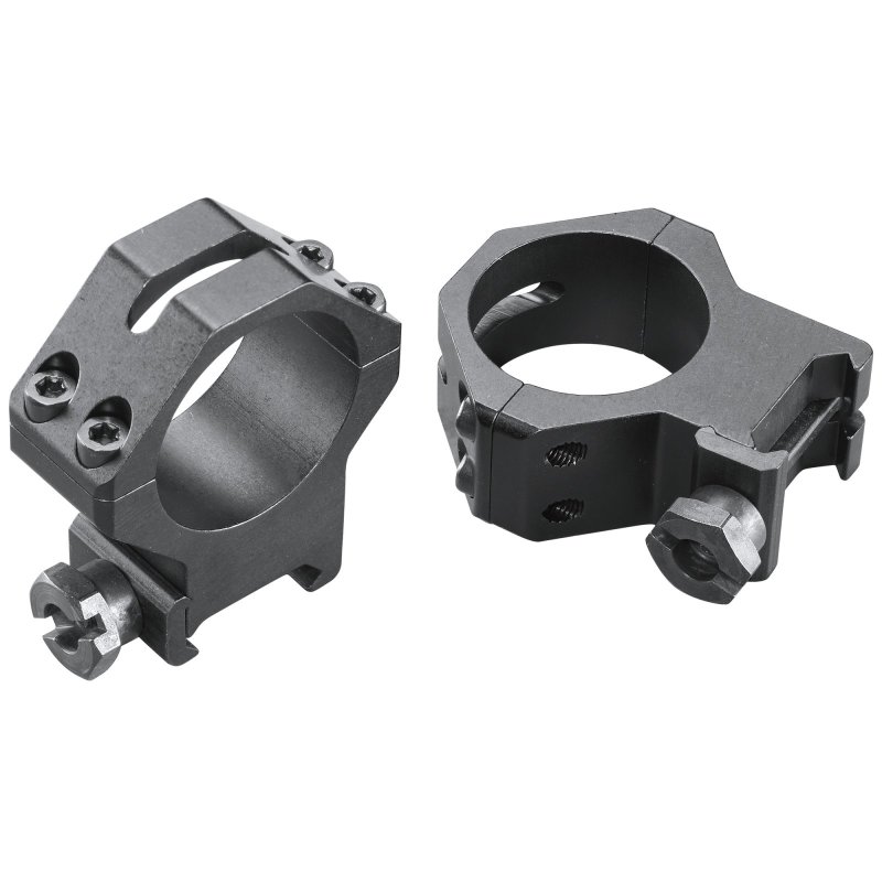 Weaver Mounts 48366 Skeleton Rings Scope Ring Set Black Anodized Aluminum 30mm Tube High Four Hole