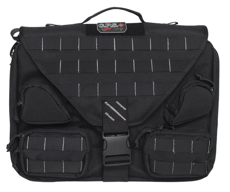 GPS T1350BCB Tactical Briefcase 1000D Polyester Black YKK Zipper