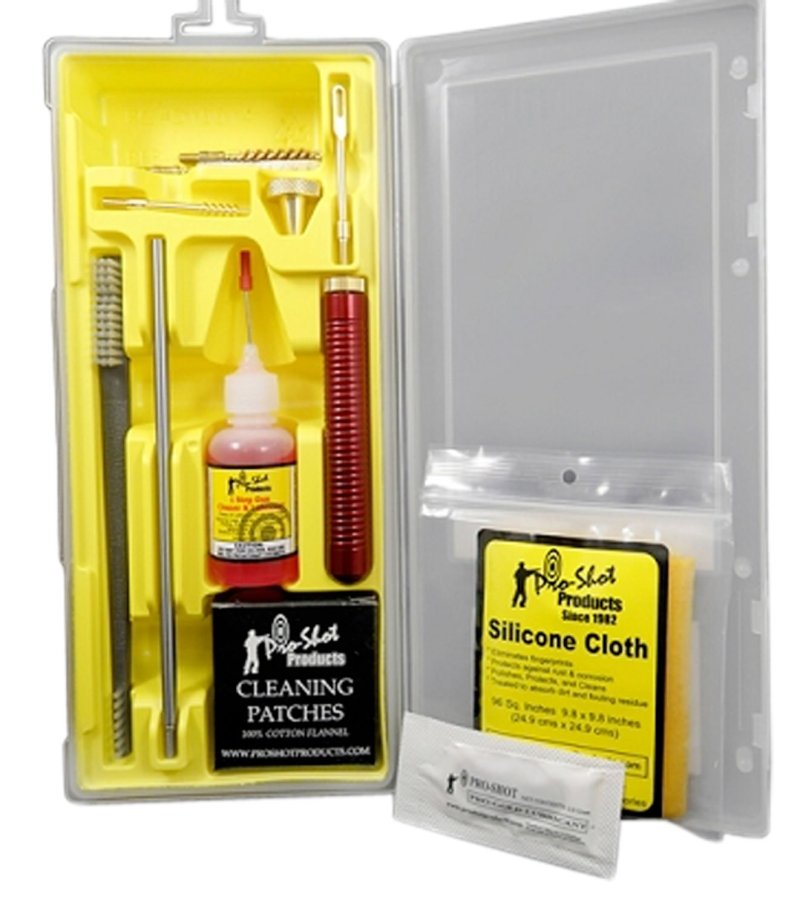 Pro-Shot P22KIT Classic .22 Cal Pistol Cleaning Kit Yellow Case