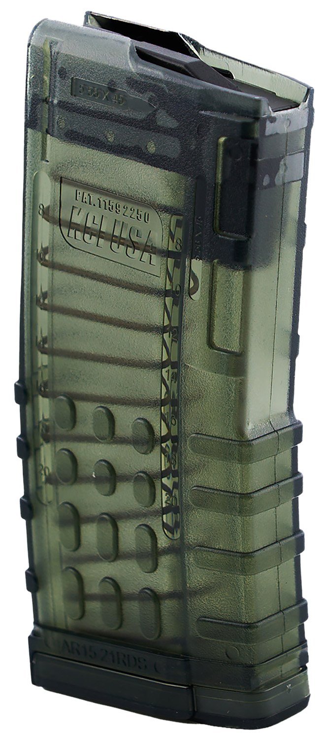 KCI KCI-MZ066 5.56 NATO 21-Round Polycarbonate Magazine with Steel Lips