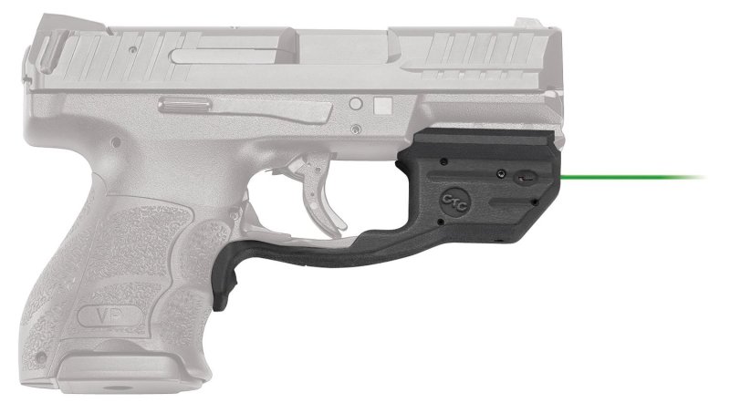 Crimson Trace 0165901 LG-499 Green Laserguard for HK VP9/VP9SK/VP40 Black