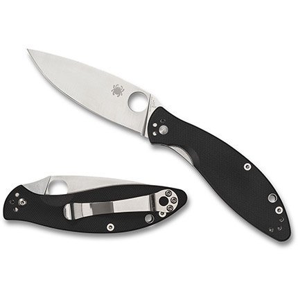 Spyderco C252GP Astute SL/PL Black G10 Handle Knife