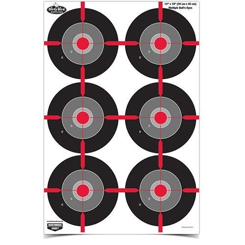 Birchwood Casey Dirty Bird Bullseye Tagboard 12"x18" 8 Targets