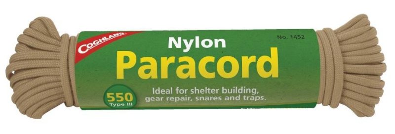 COGHLAN'S 1452 Paracord 50' Tan Type III 550 Cord