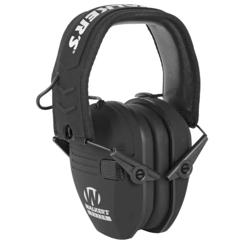 Walkers Game Ear / GSM Outdoors Razor Slim Electronic Muff - Black