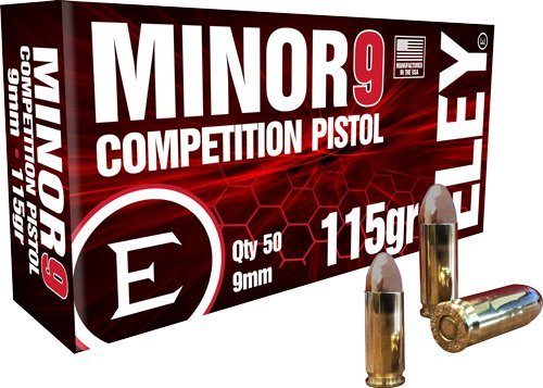 Eley ELE-09016K 9mm 115Gr FMJ 50Rd Competition Ammo