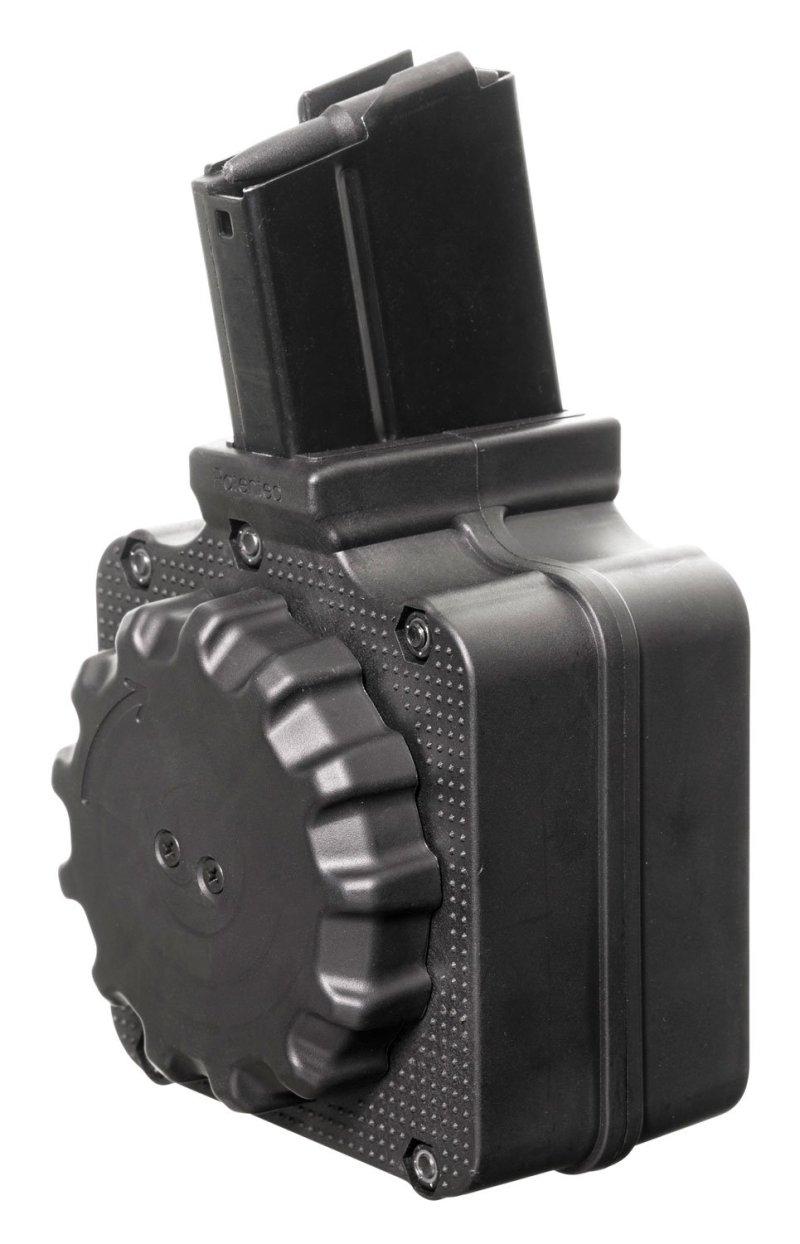 ProMag DRM-A2 Drum Magazine .308 Win 50 Rounds Black DuPont Zytel Polymer