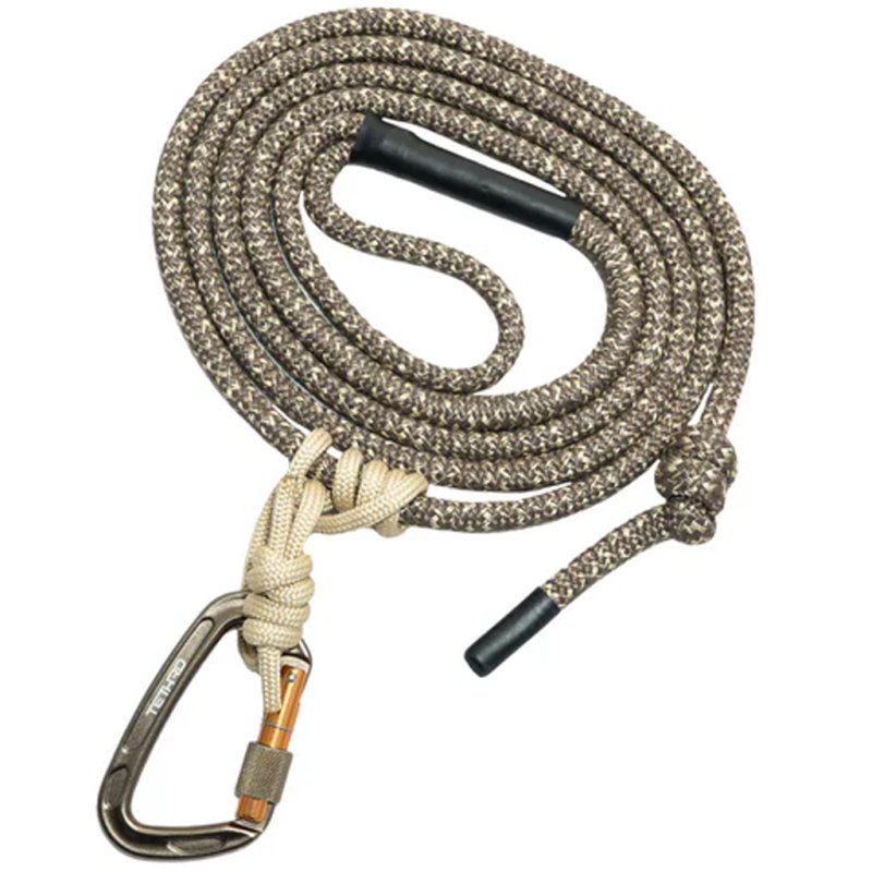 Tethrd Tree Tether Lineman Rope 11mm Black Heavy-Duty For Arborists