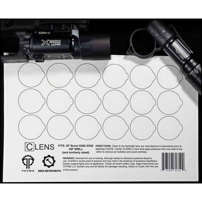 Thyrm CLENS CLS18S Clear Lens Protection Small Half Sheet