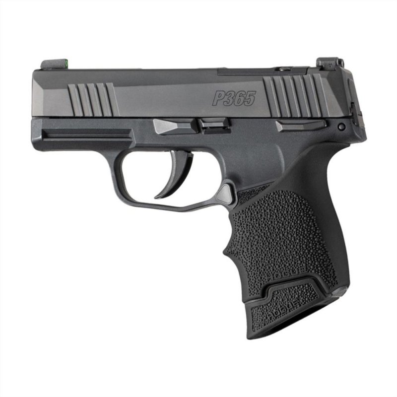 Hogue 18020 10RD Overmolded Rubber Grip Extension Fits SIG P365 Black