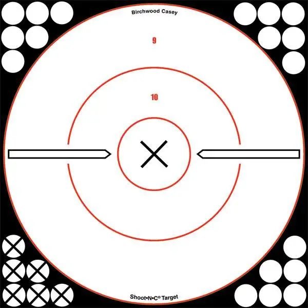 Birchwood Casey Shoot-N-C 12" Bullseye Adhesive Paper Target 100 Pack