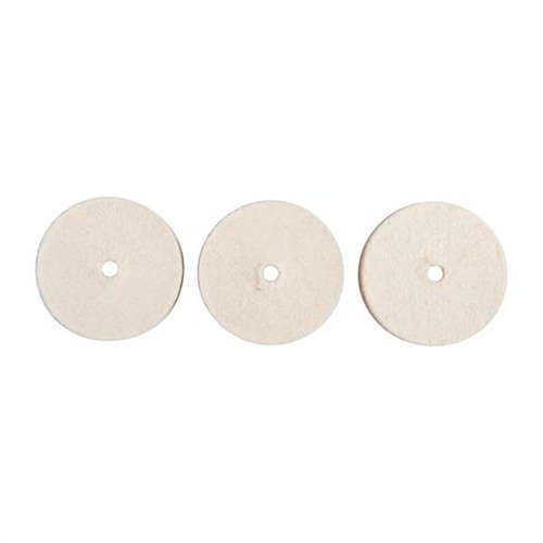 Brownells Unmounted Felt Bob Square 1"X3/8" 3 Pack