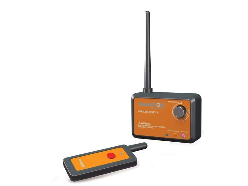 Champion Wireless Remote: Interactive Clay Shooting, 100 Yards Range, 15 Seconds Delay, Charcoal Orange