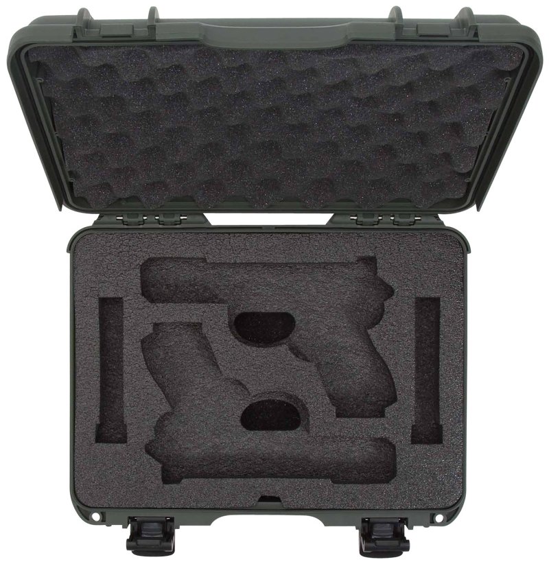 Nanuk 910GLOCK6 Olive Pistol Case, Foam Padding, Airline Approved