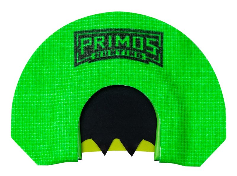 Primos PS1263 Diaphragm Call 3 Reed Barracuda Cut Green Plastic