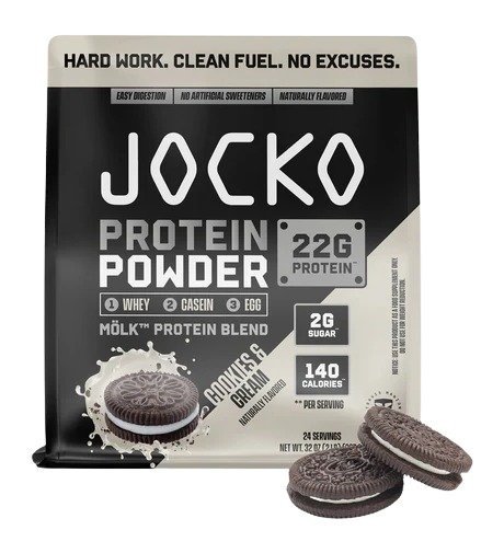 Jocko Cookies and Cream Protein Powder Bag