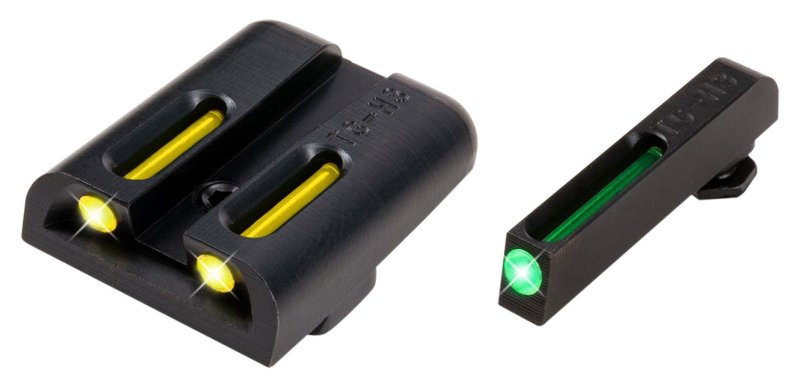 GSM Outdoors TruGlo TFO Glock High Sights Green Front Yellow Rear