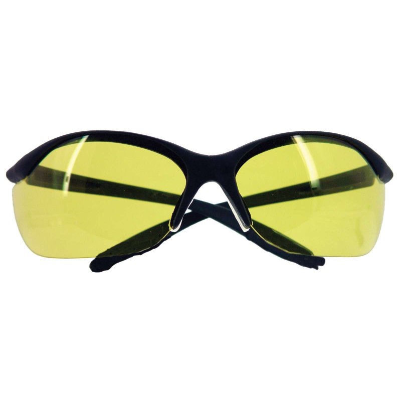 Howard Leight Vapor II 9-Base Amber Anti-Fog Lens Black Frame