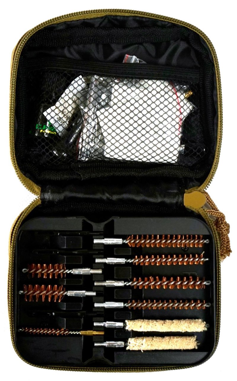 Clenzoil 2830 Multi-Caliber Rifle Cleaning Kit 21-Piece Water-Resistant