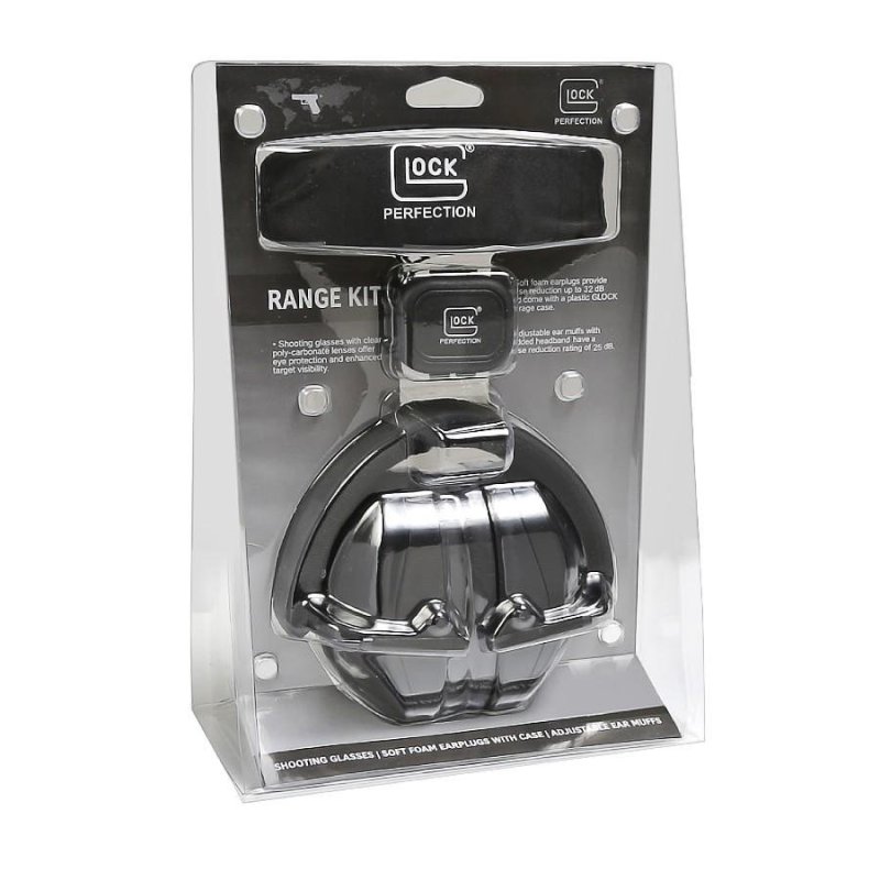 Glock Range Kit Noise-Reducing Earmuffs & Impact Safety Glasses