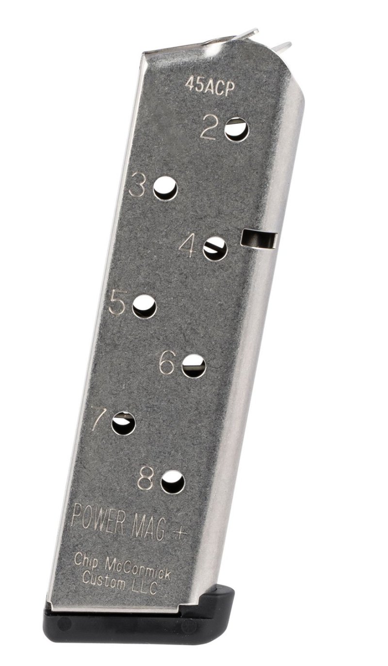 CMC Triggers Power Mag Plus 1911 .45 ACP 8-Round Stainless Magazine