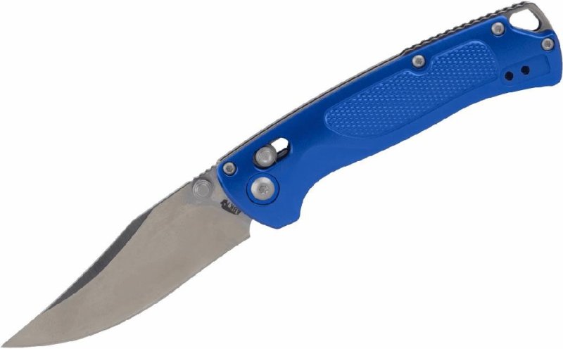 ABKT ELITE EDC SIEGE Folding 3.25In Blade Blue Aluminum Handle