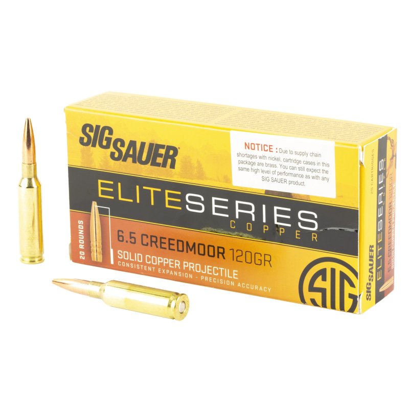 Sig Sauer HT Elite Hunting 6.5 Creedmoor 120gr Rifle Ammo 20 Rounds