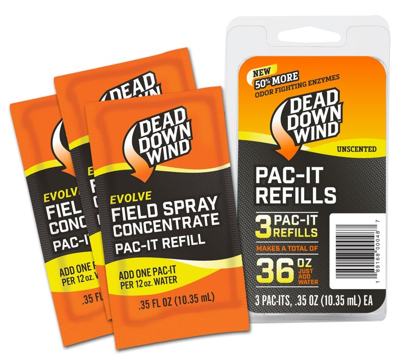 Dead Down Wind 3D+ Pac-It Field Spray Refills 3 Pack 36 oz