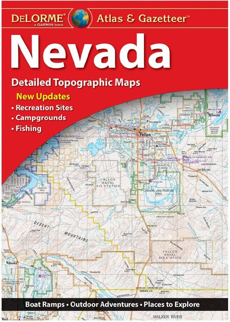 DELORME Nevada Atlas & Gazetteer Detailed Topographic Maps