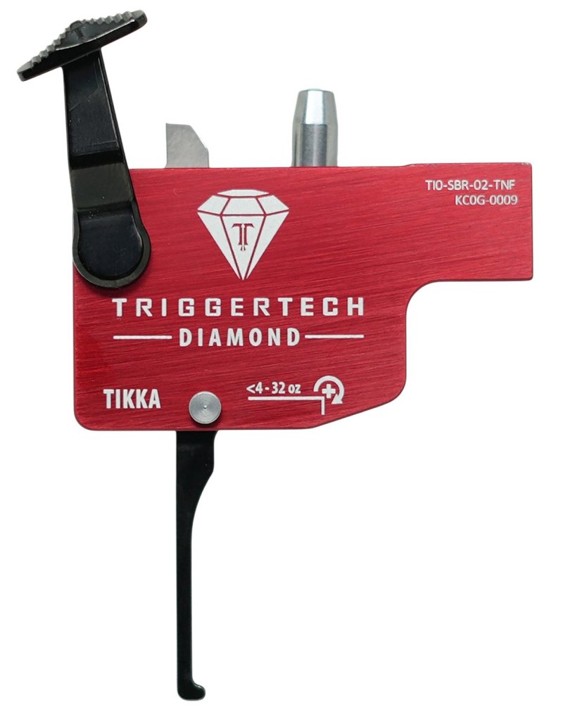 TriggerTech Diamond Trigger Straight Flat Lever for Tikka T3/T3x/T1x
