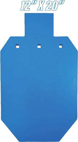 Bash Target 932 AR500 Silhouette Gong 2/3 Size 12"x20" 1/2" Steel