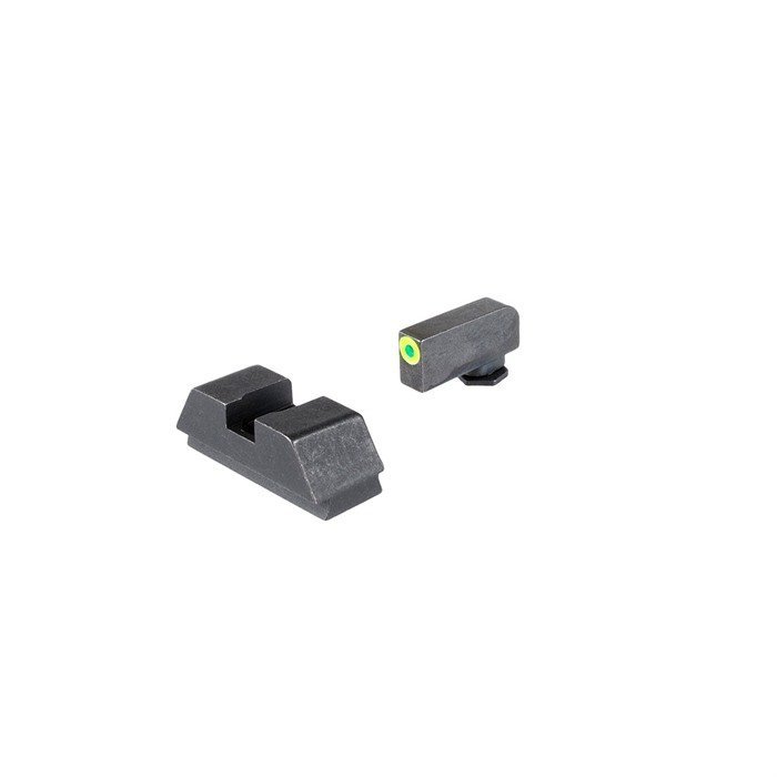 AMERIGLO 1L Tritium Sight Set for Glock MOS .220 Front .295 Rear Green