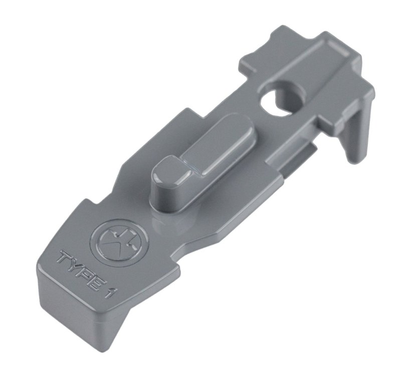 Magpul MAG803-GRY Tactile Lock-Plate Type 1 Made of Polymer w/ Stealth Gray Finish & 1/8" Single Ridge for PMAG 10/20/30 AR/M4 GEN M3/AR 300 B GEN M3 Floor Plates/5 Per Pack