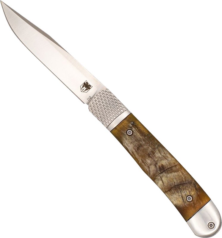 Cobratec Knives Trapper Hidden Release 3.12 In Ram Horn