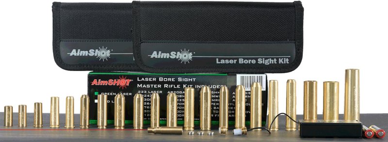 AimShot KTMASTER2RED Multi-Caliber Bore Sight Kit with Red Laser 650nM