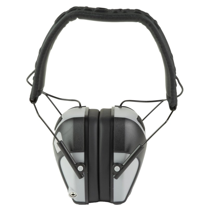 Caldwell E-Max Pro 1099602: High-Quality Stereo Sound, 23dB Noise Reduction, Low-Profile Design, Gray/Black